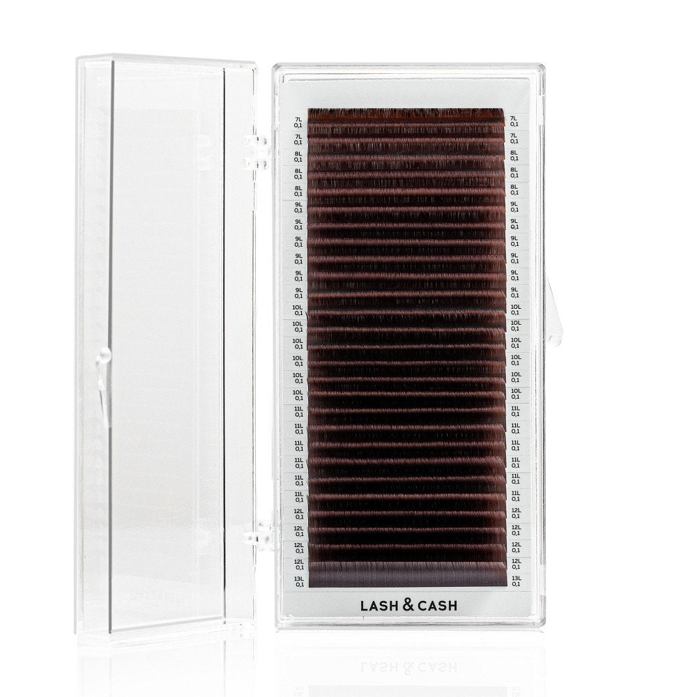 Матовые коричневые ресницы Velvet Brown LASH&CASH SCULPTOR