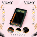 Ресницы чёрные KLIPKY mix 15-18, 8 линий, VILMY