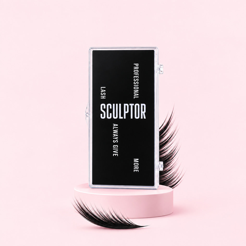 Ресницы чёрные LASH&CASH, mix 28 линий, SCULPTOR