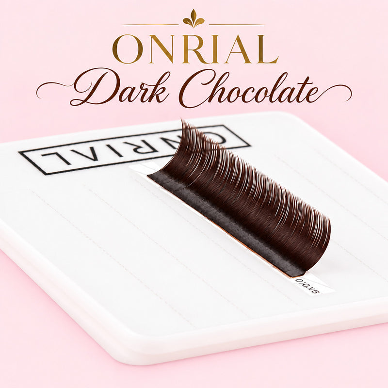 Ресницы ONRIAL Dark Chocolate, отдельные длины, 21 линия