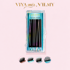 Ресницы чёрные VIYA mix, 20 линий, VILMY