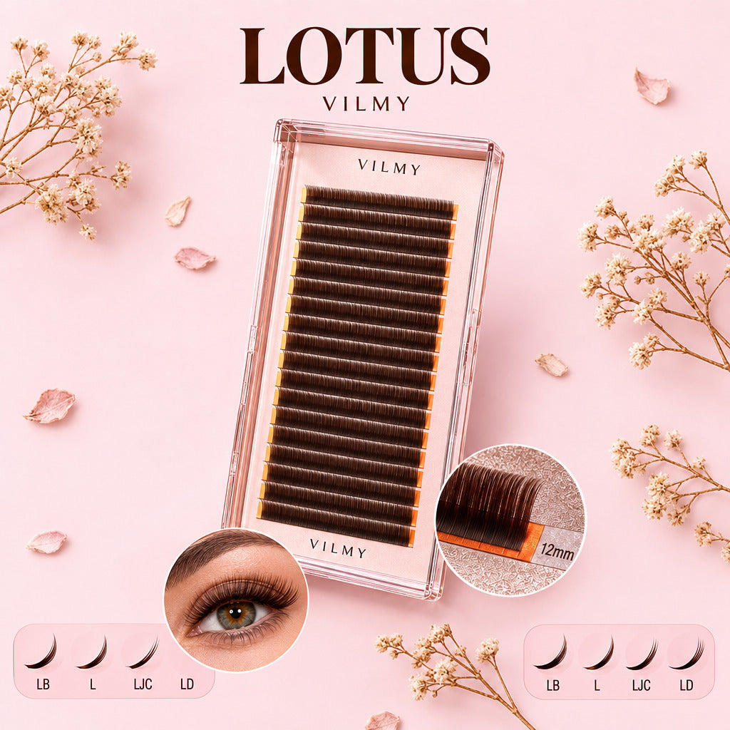 Ресницы LOTUS Brown mix, 20 линий, VILMY