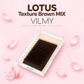 Ресницы LOTUS Texture Brown MIX, 20 линий, VILMY