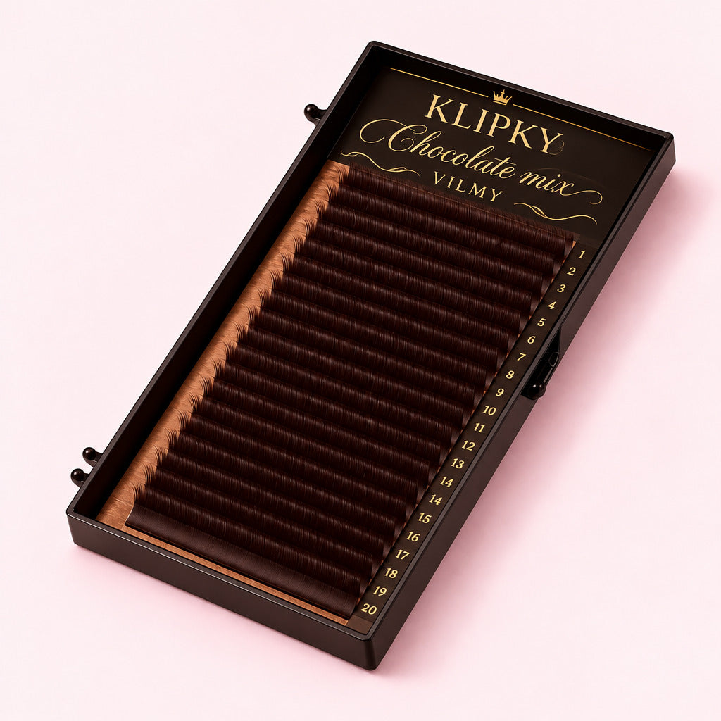Ресницы KLIPKY Chocolate mix, 20 линий, VILMY