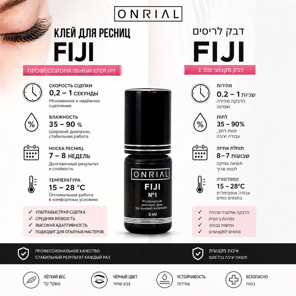 Клей для наращивания ресниц ONRIAl Fiji (0,2-1 сек.)